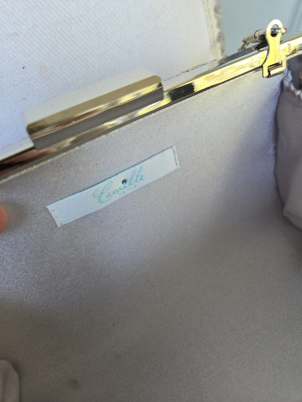 Camilla La Vie Silver Crossbody Clutch
